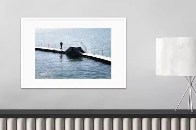 Piscine - Christophe Lepape - Edition ouverte signée - Format 13x18cm (cadre 20x30cm)